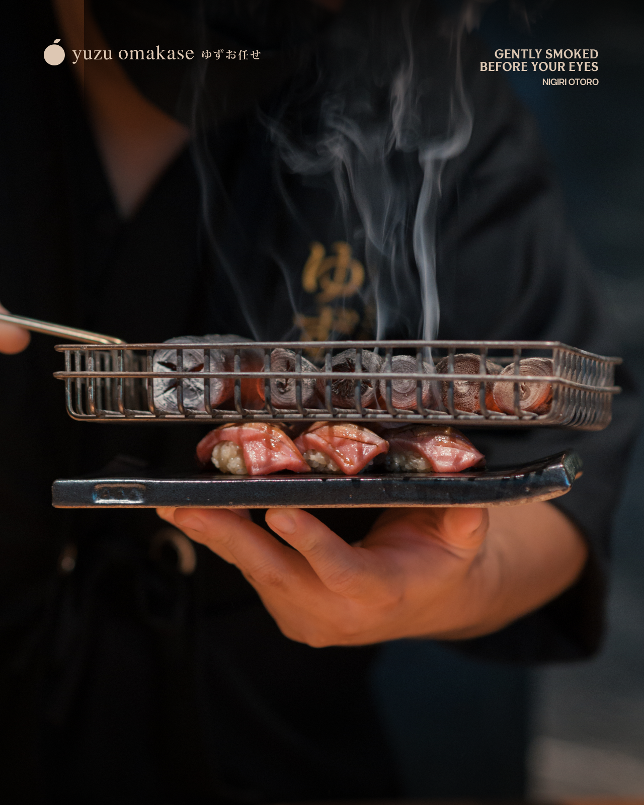 Nigiri Otoro - Gently Smoked before your eyes